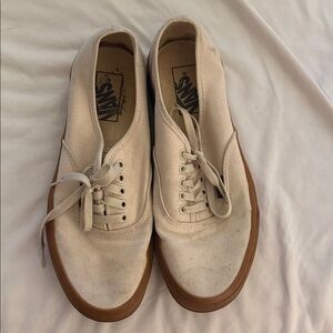 Vans Women’s Cream Canvas Sneakers